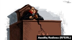 Gündüz Ağayevin çəkdiyi karikatura