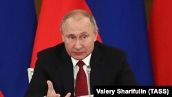 Президент РФ Владимир Путин на заседании Госсовета по развитию социально ориентированных НКО