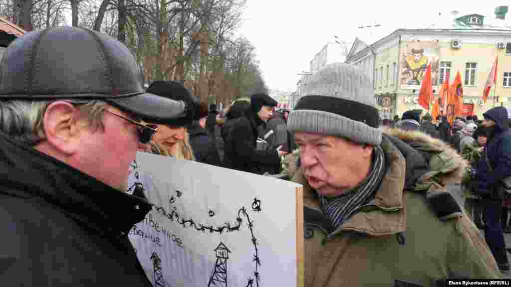 Шествие в поддержку &quot;узников Болотной&quot;. Виктор Анпилов