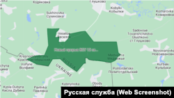 Район нового украинского наступления от 12 сентября