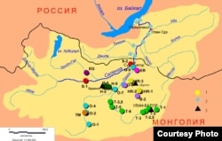 Карта строительства ГЭС на территории Монголии