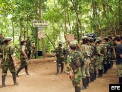 Тренировочный лагерь FARC в сельве