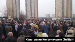 Митинг против точечной застройки в Тропарёво-Никулино