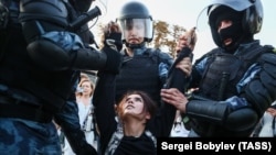 Задержания на акции оппозиции в Москве. 27 июля 2019 года